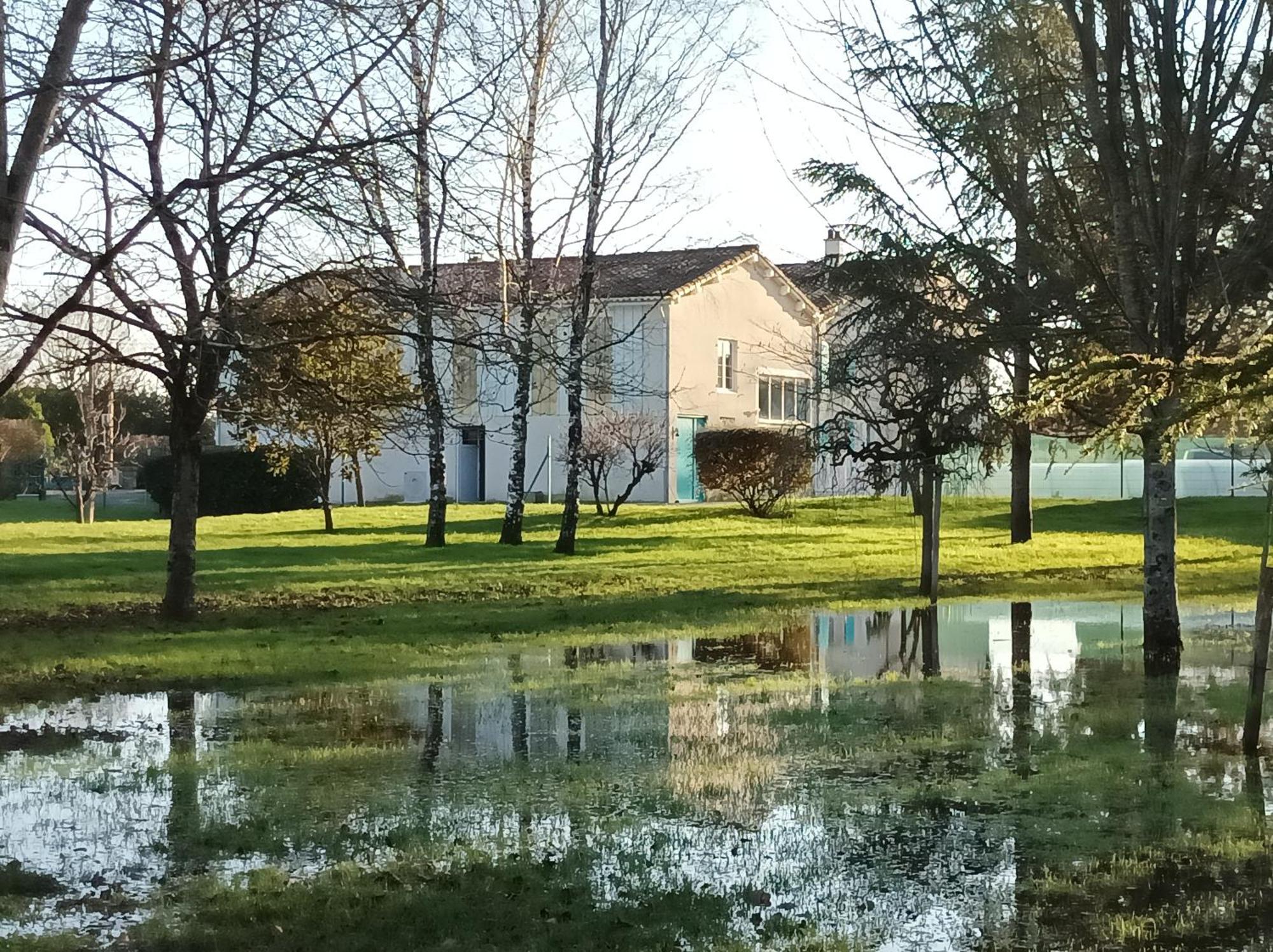Le Logis De Lange Apt Les Aigrettes Saint-Hilaire-la-Palud Exteriér fotografie